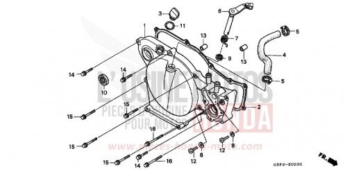 RIGHT CRANKCASE COVER CR80RX de 1999